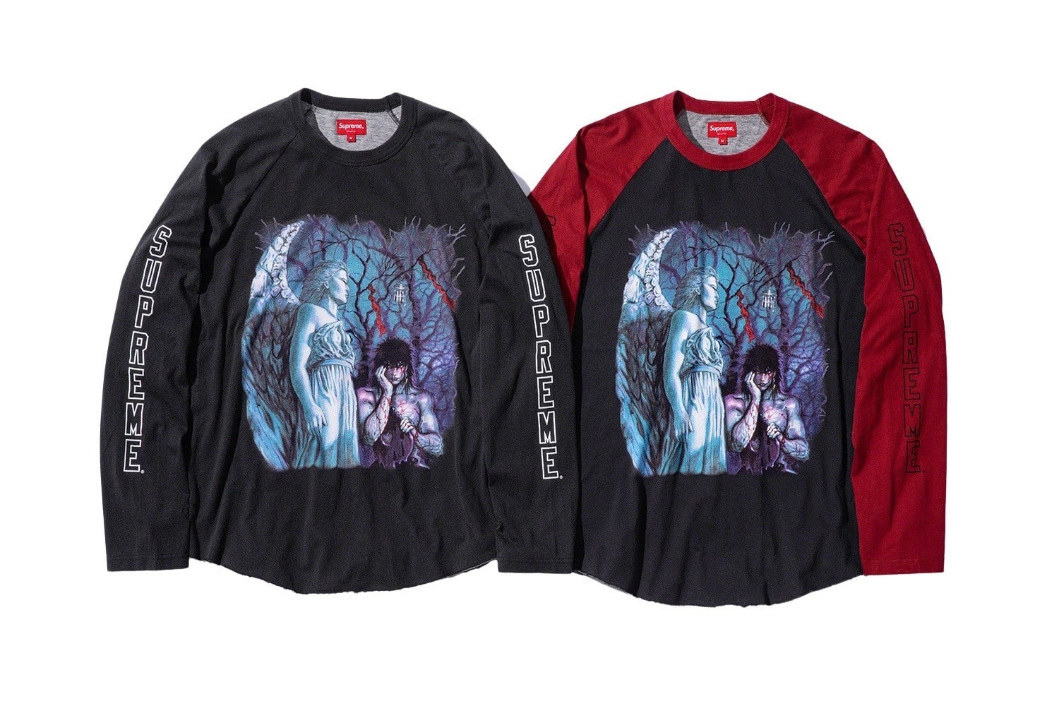 Supreme/The Crow Raglan L/S Top